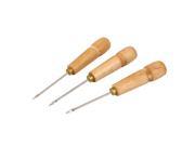 Tailor Sew Straight Tip Needle Sewing Pricker Awl Tool 3pcs