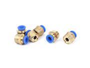 Tube OD 8mm x 3 8BSP Push In Quick Release Air Fitting Connector 6pcs