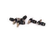 4mm Tube M5 Thread Pneumatic Speed Control Valve Quick Fitting Connector 5pcs