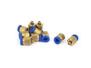 6mm Tube M5 Male Thread Quick Air Fitting Coupler Connector 10pcs