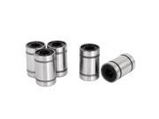 Unique Bargains H1SHX Carbon Steel Sealed Rubber Cylinder Shaped Linear Ball Bearing 5pcs