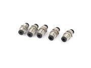 5 32 Tube 2 Ways Straight Air Gas Quick Connect Fittings 5pcs