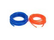 Unique Bargains 2pcs Orange Blue Polyurethane PU Air Pneumatic Line Hose Pipe Tube Tubing