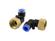 1 2 PT Female Thread to 10mm Coupler 90 Degree Quick Push in Fittings 2 Pcs