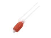 Unique Bargains Fish Tank Filter Cleaning Siphon Water Pump Gravel Cleaner Red