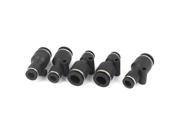 3 8 to 1 4 Tube 2 Ways Straight Air Gas Pneumatic Quick Fittings 5pcs