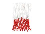 Sports Gym 5mm Dia Red White Nylon String Knotted Basketball Net Mesh