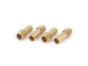 1 8BSP Male Thread 8mm Inner Dia Brass Hose Barb Coupler Fitting Connector 4pcs