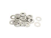 25pcs M10x20mmx2mm Stainless Steel Flat Washer Spacer Fastener Rings Silver Tone