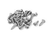 Unique Bargains 6.3mmx19mm Thread Stainless Steel Phillips Pan Head Self Tapping Screws 25pcs