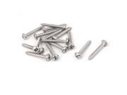 10 M4.8x32mm Stainless Steel Phillips Round Pan Head Self Tapping Screws 15pcs
