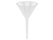 Clear White Plastic 9cm Mouth Dia Filter Funnel For Laboratory