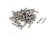 Unique Bargains M5x30mm Stainless Steel Countersunk Flat Head Cross Phillips Screw Bolts 50pcs