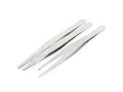 Stainless Steel Pointed Tip Straight Tweezers Hand Tool 14cm Length 3 Pcs
