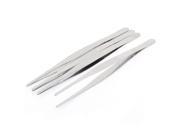 Unique Bargains Stainless Steel Pointed Tip Straight Tweezers 8 Inch Length 4 Pcs