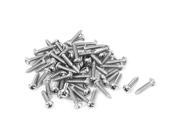 4.2mmx19mm Thread Stainless Steel Phillips Pan Head Self Tapping Screws 50pcs
