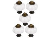 Unique Bargains Door Knobs Cabinet Drawer Cupboard Kitchen Pull Handle 5pcs