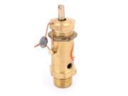 Air Compressor Safety Relief Pressure Valve Gold Tone 1 4BSP 13mm Male Thread
