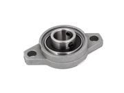 Unique Bargains FL002 Zinc Alloy 15mm Bore Dia Self Aligning Pillow Block Bearing Flange