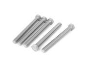 Unique Bargains 3 8 16 x 3 1 2 304 Stainless Steel Hex Head Full Thread Bolts Screws 5 Pcs