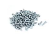 Unique Bargains 5.5mmx25mm Thread 12 Phillips Pan Head Carbon Steel Self Tapping Screws 100pcs