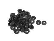 40pcs 18mm x 9mm Black Rubber O Shaped Ring Seal Sealing Washer Gasket Grommet