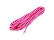 Unique Bargains 9M 30Ft Length Fuchsia Nylon Safety Rope Cord String for Outdoor Camping Hiking