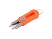 Stainless Steel Fishing Portable Tackle Pliers Scissors Line Cutter Orange