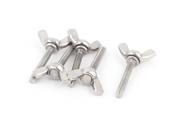 4mmx25mm Hardware Replacement 304 Stainless Steel Winged Screw Bolts 5pcs