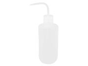 Plastic 500ml Capacity Bend Tip Wash Squeeze Bottle Clear White