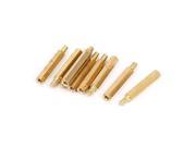 M3x26mm 6mm Male to Female Thread 0.5mm Pitch Brass Hex Standoff Spacer 10Pcs