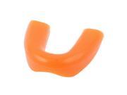 Orange Single Layer Soft Plastic Boxing Tooth Protective Mouth Guard Gum Shield