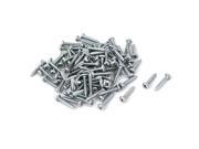 Unique Bargains 3.9mmx22mm Thread 7 Phillips Pan Head Carbon Steel Self Tapping Screws 100pcs
