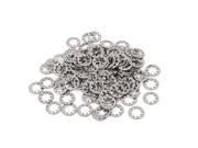 M5 x 10mm Stainless Steel Internal Tooth Star Lock Fastener Washers 50PCS