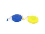 2pcs 60 150cm Blue Yellow Sewing Cloth Measuring Ruler Tape Measurement Tool