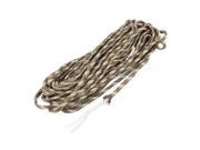 Unique Bargains 8M 26Ft Long Army Green Nylon Safety Rope Tie String for Outdoor Camping Hiking