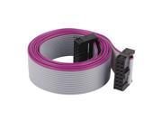 Unique Bargains 2.54mm Pitch 14Pin 14 Wire F F IDC Connector Flat Ribbon Cable 118cm