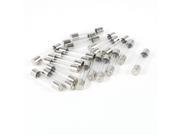 Unique Bargains 20 Pcs 6mm Dia 30mm Long Fast Blow Clear Glass Fuse 10A 250V