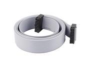 Unique Bargains 2.54mm Pitch 16Pin F F IDC Connector Hard Driver Flat Ribbon Cable 148cm Length