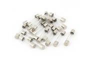 Unique Bargains 20PCS 6x30mm 20A 250V Quick Blow Low Breaking Capacity Cartridge Glass Tube Fuse