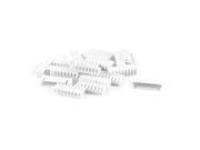 Unique Bargains 10PCS 8 Pin 2.54mm Pitch Straight Mounting Pin Headers White