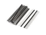 Unique Bargains 17mm 40Pin Single Rows Straight Pin Header Connector Strip 20 Pcs