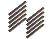 Unique Bargains 10x 2.54mm Pitch 2x40 Pin Straight Dual Rows Pin Headers for LCD TV