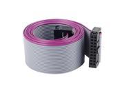 Unique Bargains 2.54mm Pitch 20 Pin 20 Wire F F IDC Connector Flat Ribbon Cable 118cm