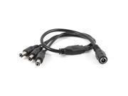 Unique Bargains DC 1 Female to 3 Male Power Splitter Cable Cord 5.5mm x 2.1mm for CCTV Camera