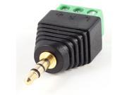 3.5mm Stereo Male Jack Audio Adapter Conector for CCTV Camera