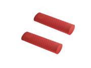Kitchen Heat Resistant Silicone Pot Pan Handle Grip Holder Sleeve Cover Red 2pcs
