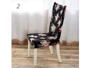 Household Removable Stretch Dining Room Chair Covers Floral Slipcovers