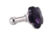 Unique Bargains Purple Faux Crystal Detail 3.5mm Headphone Jack Hole Plug for Smart Phone