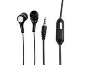 Unique Bargains Stereo in Ear Headphone Earphone Earbud Black for Iphone Samsung Android Smartphone Computer